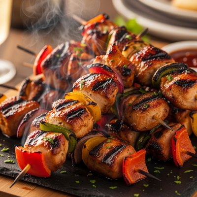 BBQ Chicken Skewers