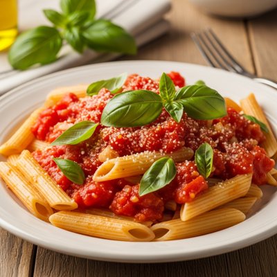 Penne Pasta with Tomato Basil