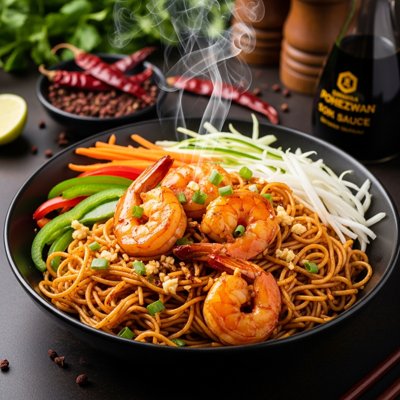 Prawn Schezwan Noodles