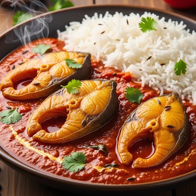 Rohu Tomato Curry