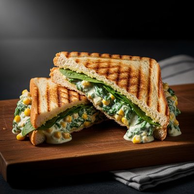 Spinach Corn Sandwich